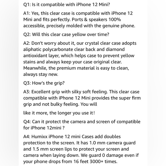 iPhone 12 Mini Case,Diamond Crystal Clear Case,Hard PC Back Soft TPU Bumper Slim - Picture 5 of 11